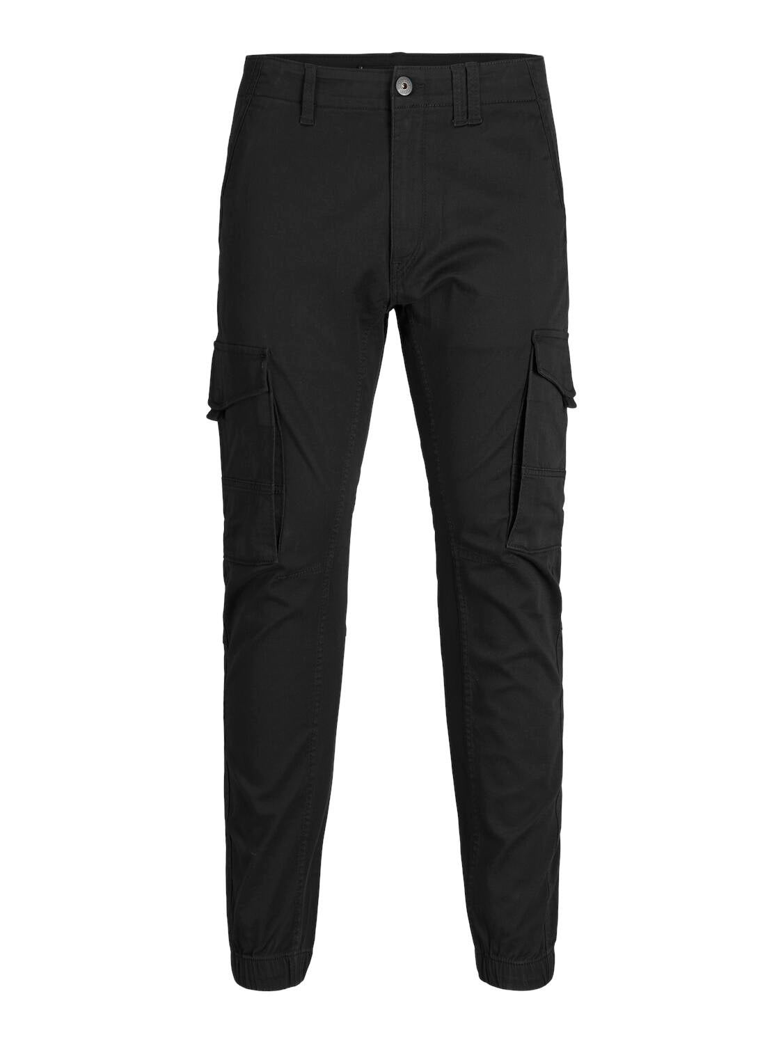 Cargohose Slim Fit - Black - Schwarz