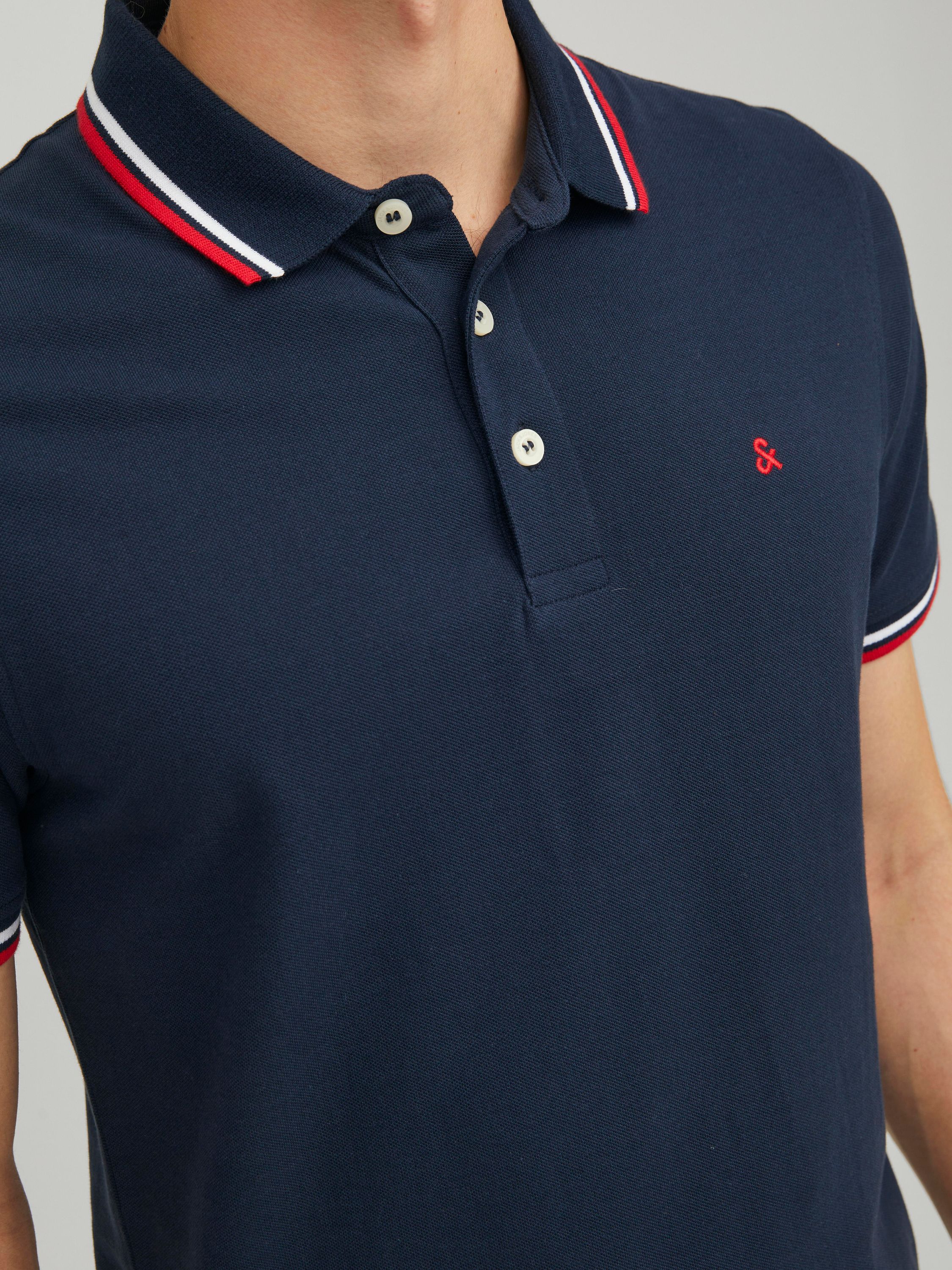 Poloshirt aus Baumwolle - Navy Blazer/SLIM FIT - Blau