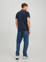 Poloshirt aus Baumwolle - Navy Blazer/SLIM FIT - Blau