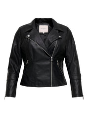 Lederjacke - Black - Silber | Schwarz