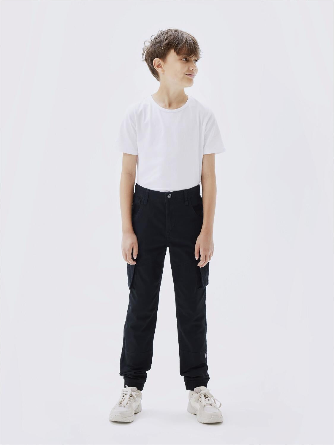 Cargohose Regular Fit - Black - Schwarz