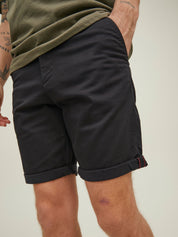 Chinoshorts SOLID Regular Fit - Black - Schwarz