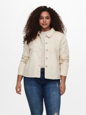 Overshirt ELENA aus Baumwolle - Moonbeam - Creme