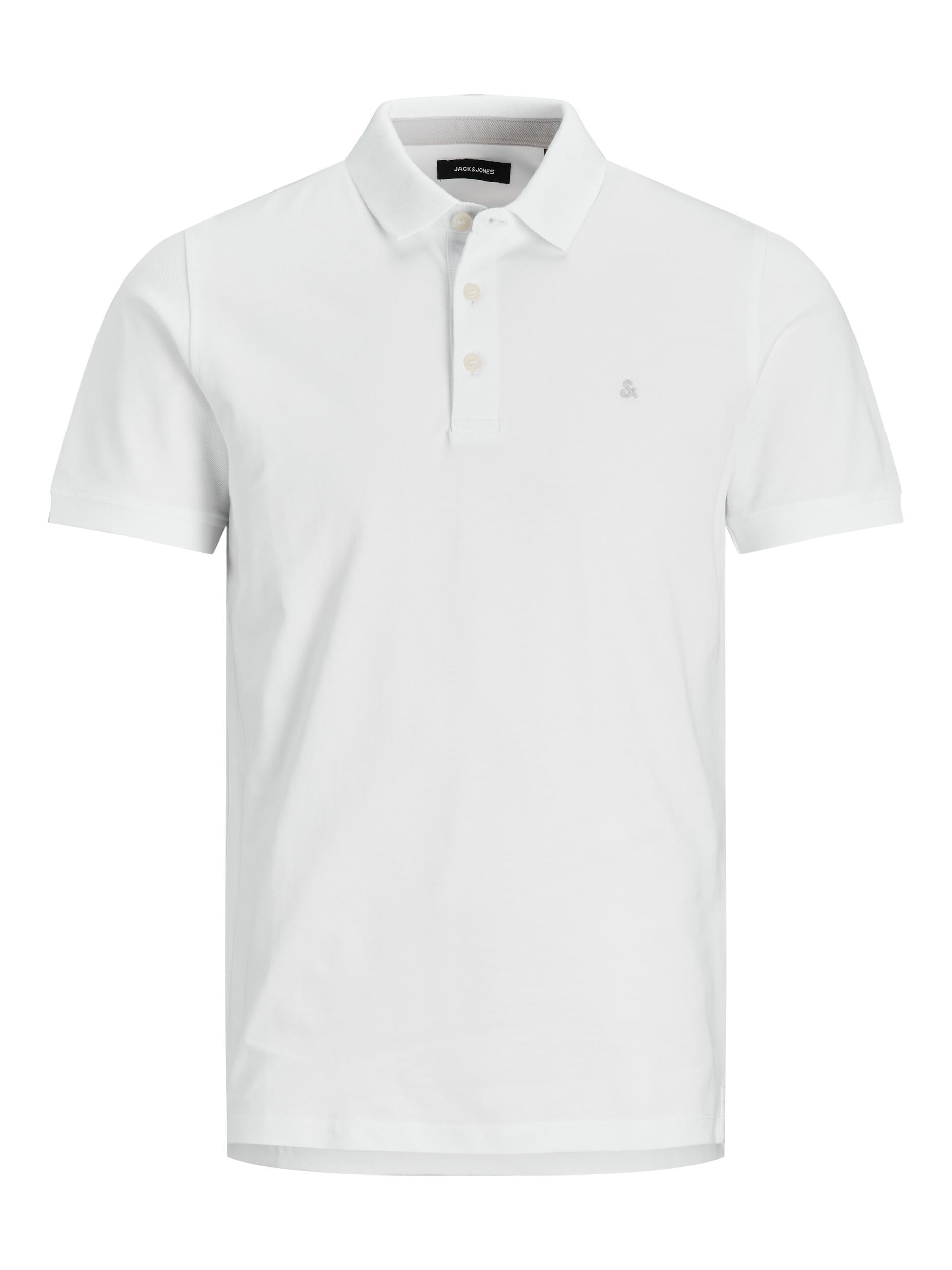 Poloshirt aus Baumwolle - White/TONAL/VAPOR BLUE/SLIM - Weiß