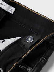 Jeans Slim Fit - Black Denim - Schwarz