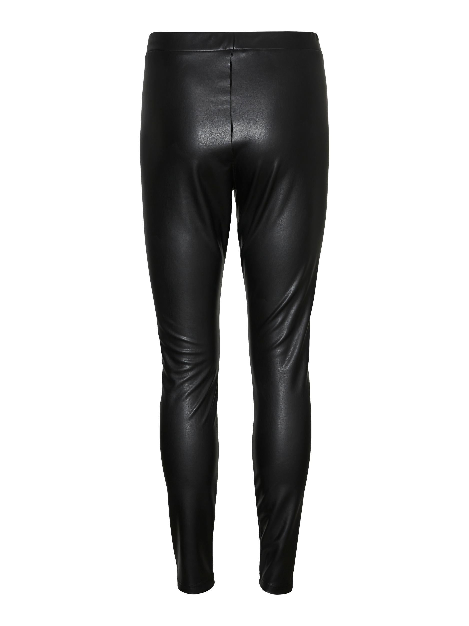 Kunstleder-Leggings - Black - Schwarz