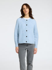 Strickcardigan aus Wollmix - Cashmere Blue/MELANGE - Blau