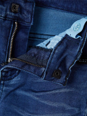 Jeans Slim Fit - Dark Blue Denim - Blau