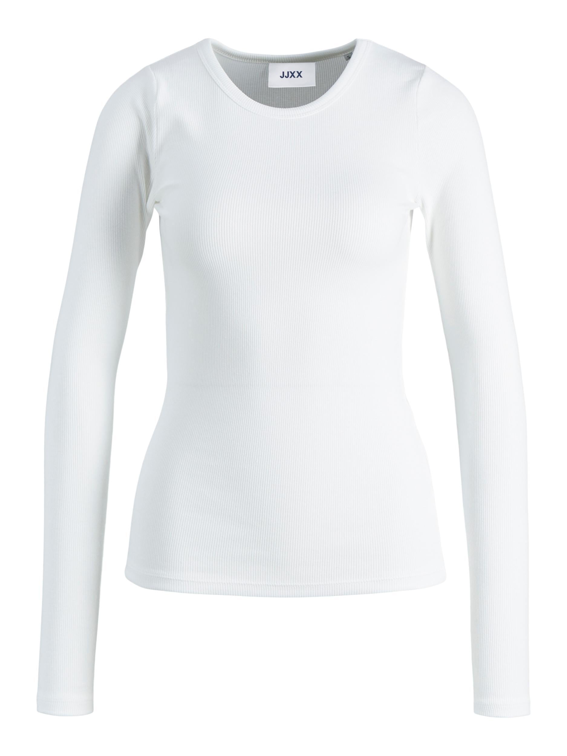 Feiner Strickpullover - Bright White - Weiß