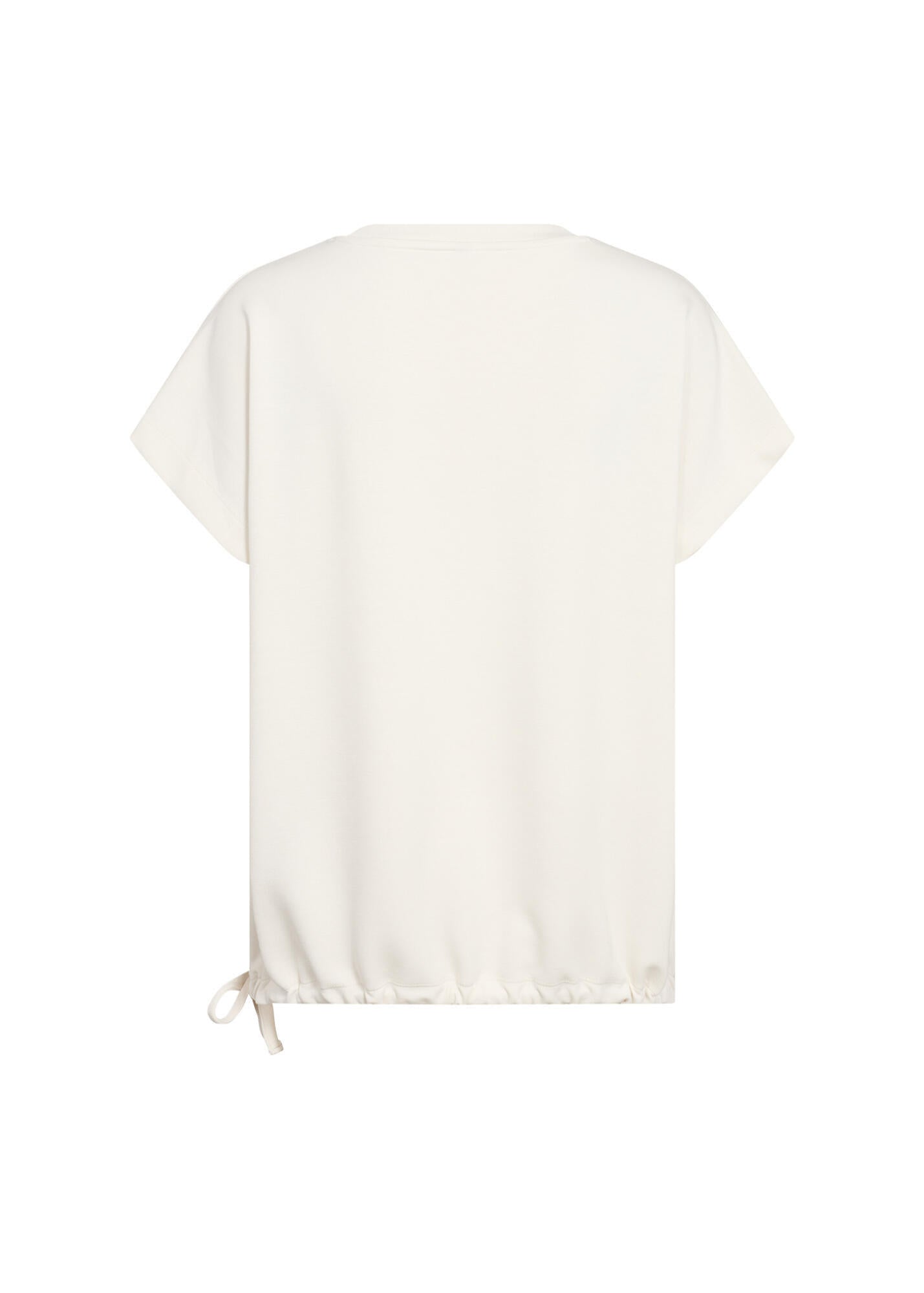 Kurzärmeliger Pullover - 1620-CREAM - Creme