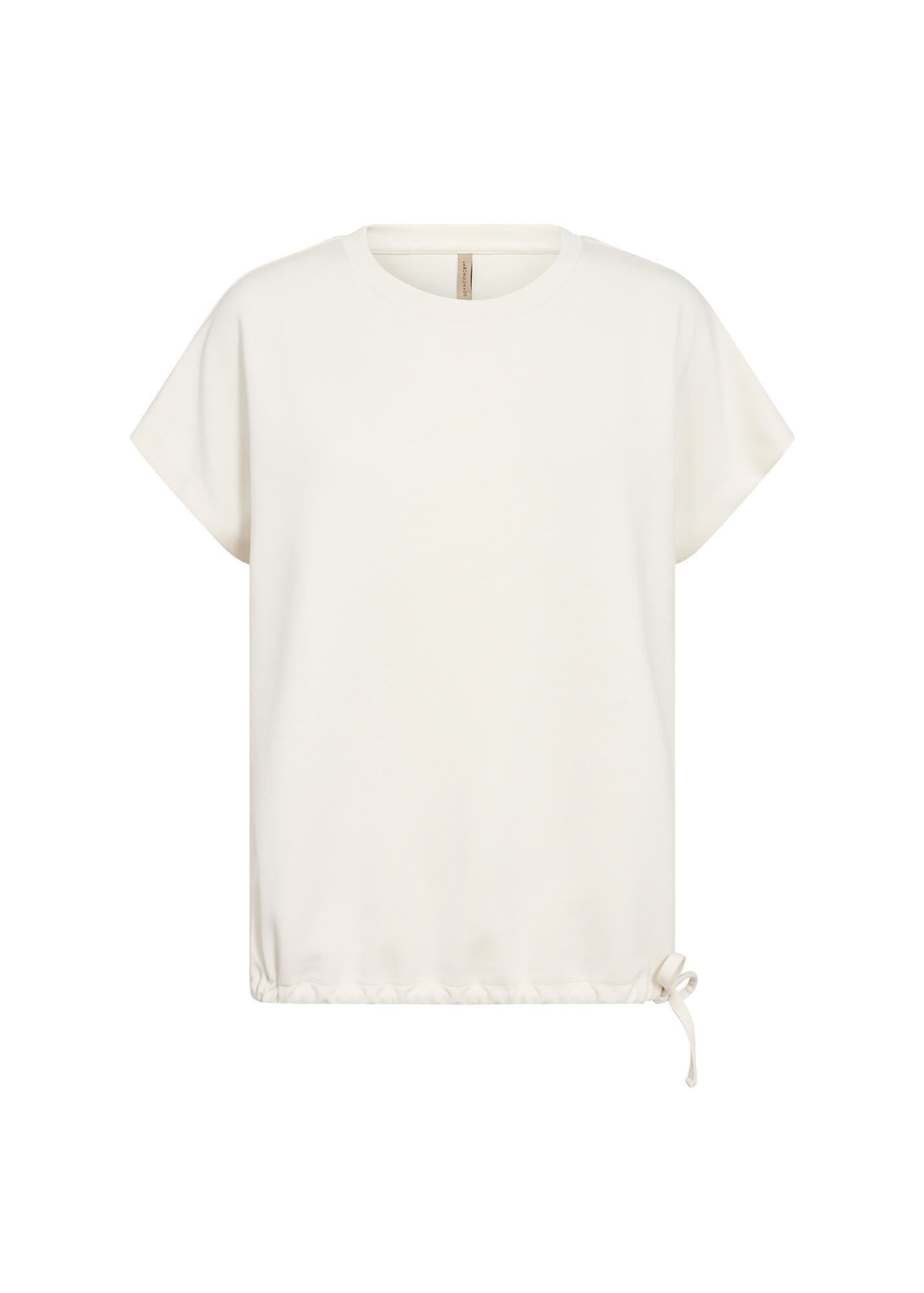Kurzärmeliger Pullover - 1620-CREAM - Creme