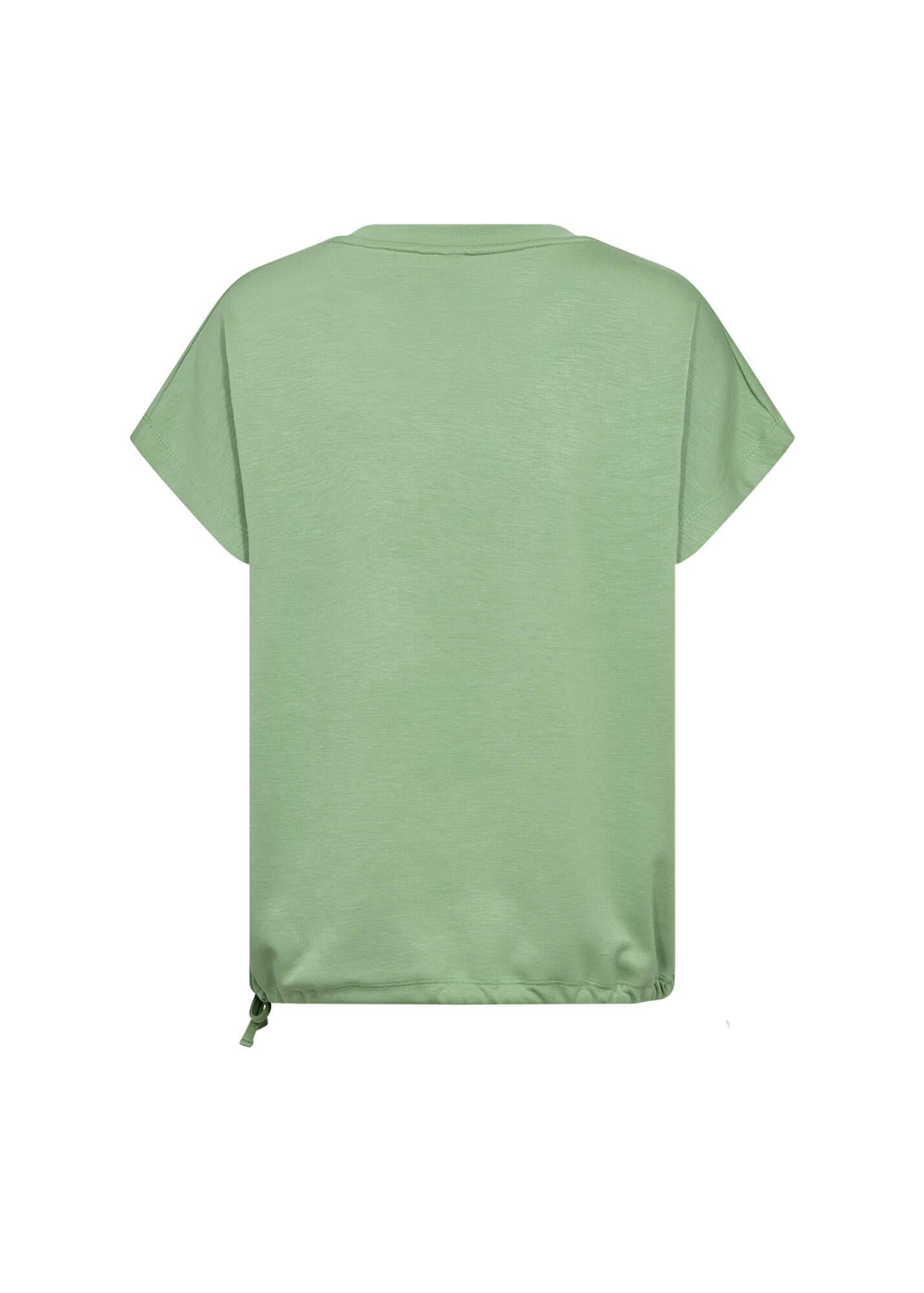 Kurzärmeliger Pullover - 7373-GREEN - Grün