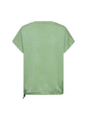 Kurzärmeliger Pullover - 7373-GREEN - Grün