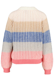 Strickjacke gestreift - Powder Pink/MULTI - Mehrfarbig