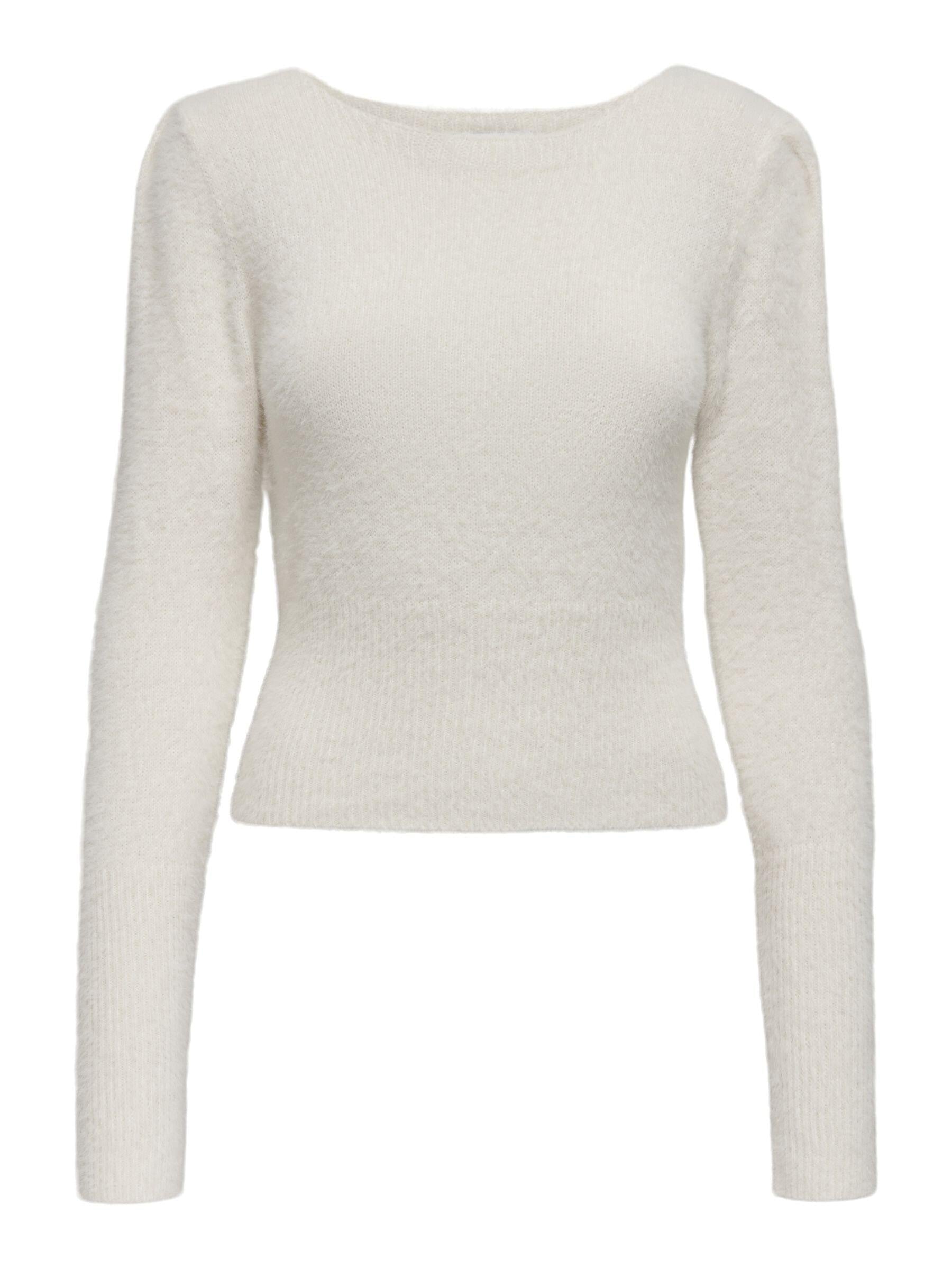 Weicher Feinstrickpullover - Cloud Dancer - Creme | Weiß