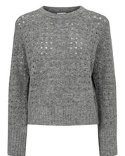 Strickpullover aus Woll-Mix - 0517 - Grau