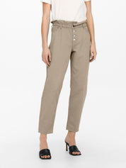 Lockere High Waist Hose - Oxford Tan - Beige