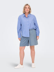 Bermudashorts Relaxed Fit - Medium Blue Denim - Blau