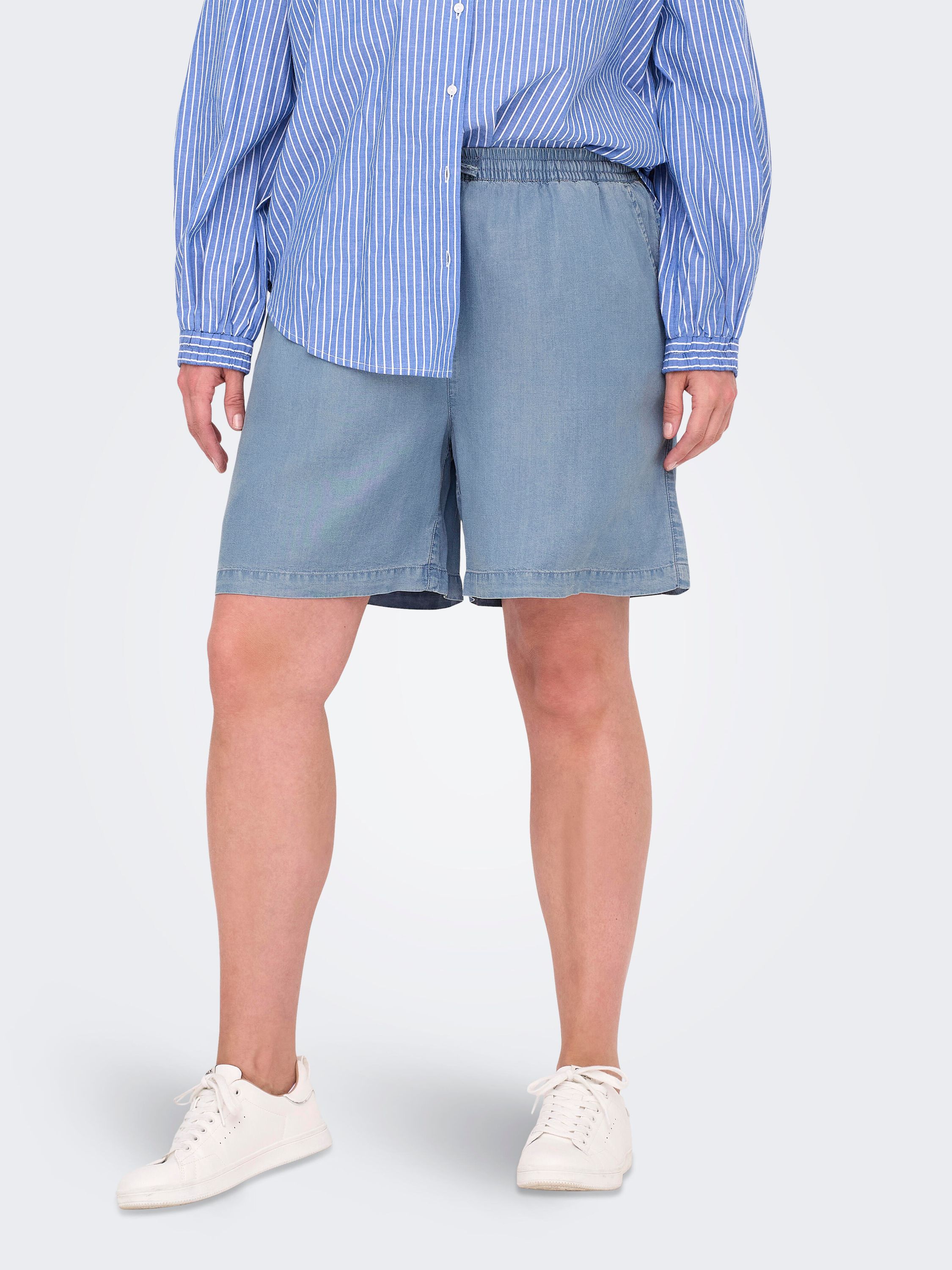 Bermudashorts Relaxed Fit - Medium Blue Denim - Blau