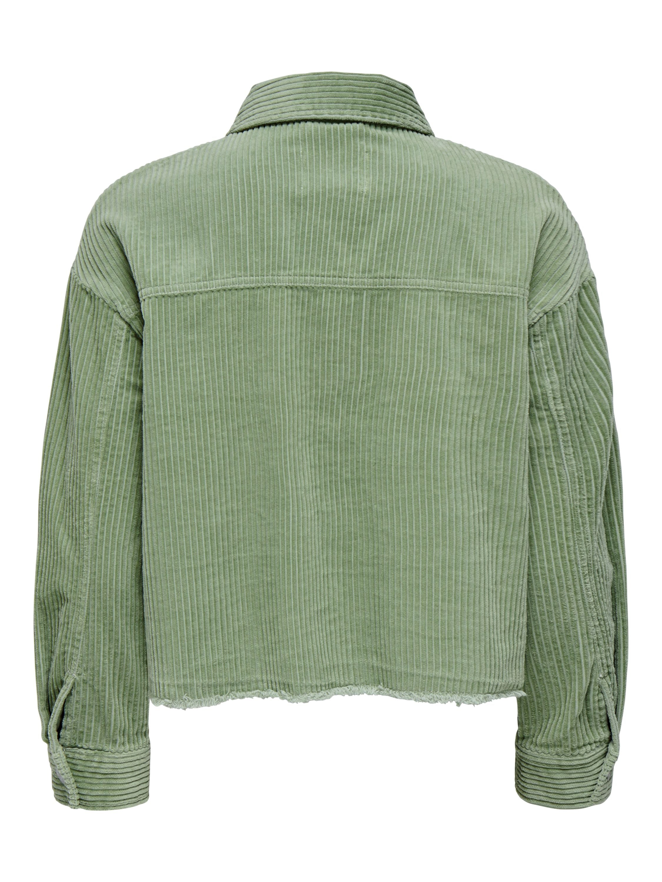 Cordjacke aus Baumwolle - Seagrass - Grün