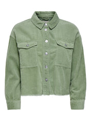 Cordjacke aus Baumwolle - Seagrass - Grün