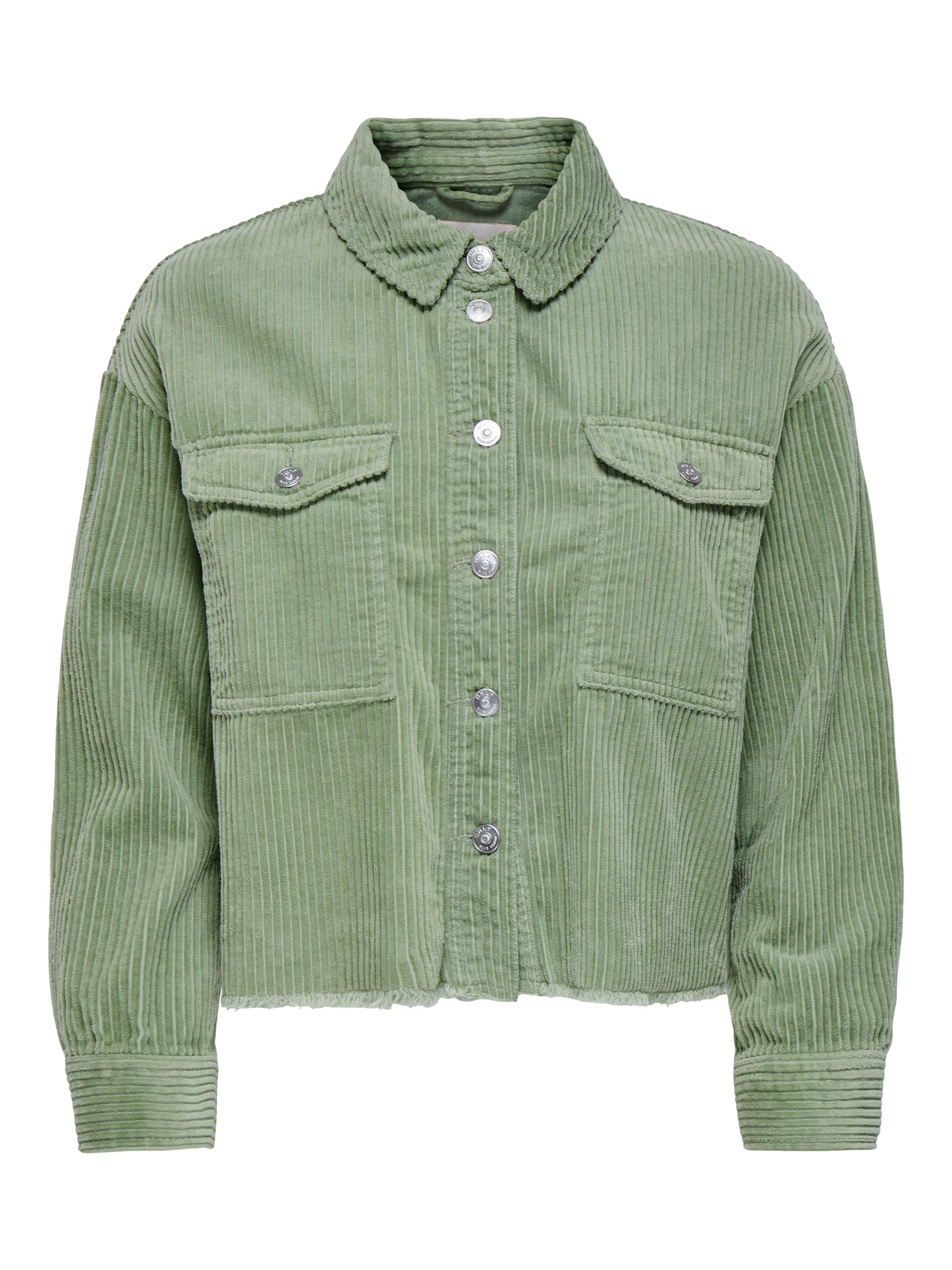 Cordjacke aus Baumwolle - Seagrass - Grün