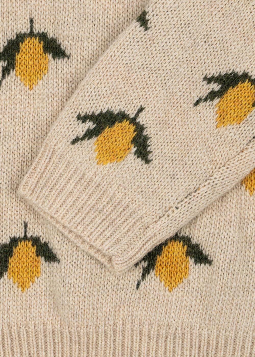 Strickpullover BELOU - LEMON - Beige