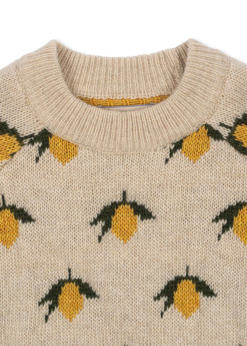 Strickpullover BELOU - LEMON - Beige