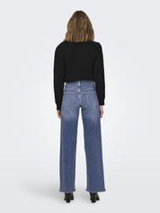 Jeans MADISON Wide Leg - Medium Blue Denim - Blau