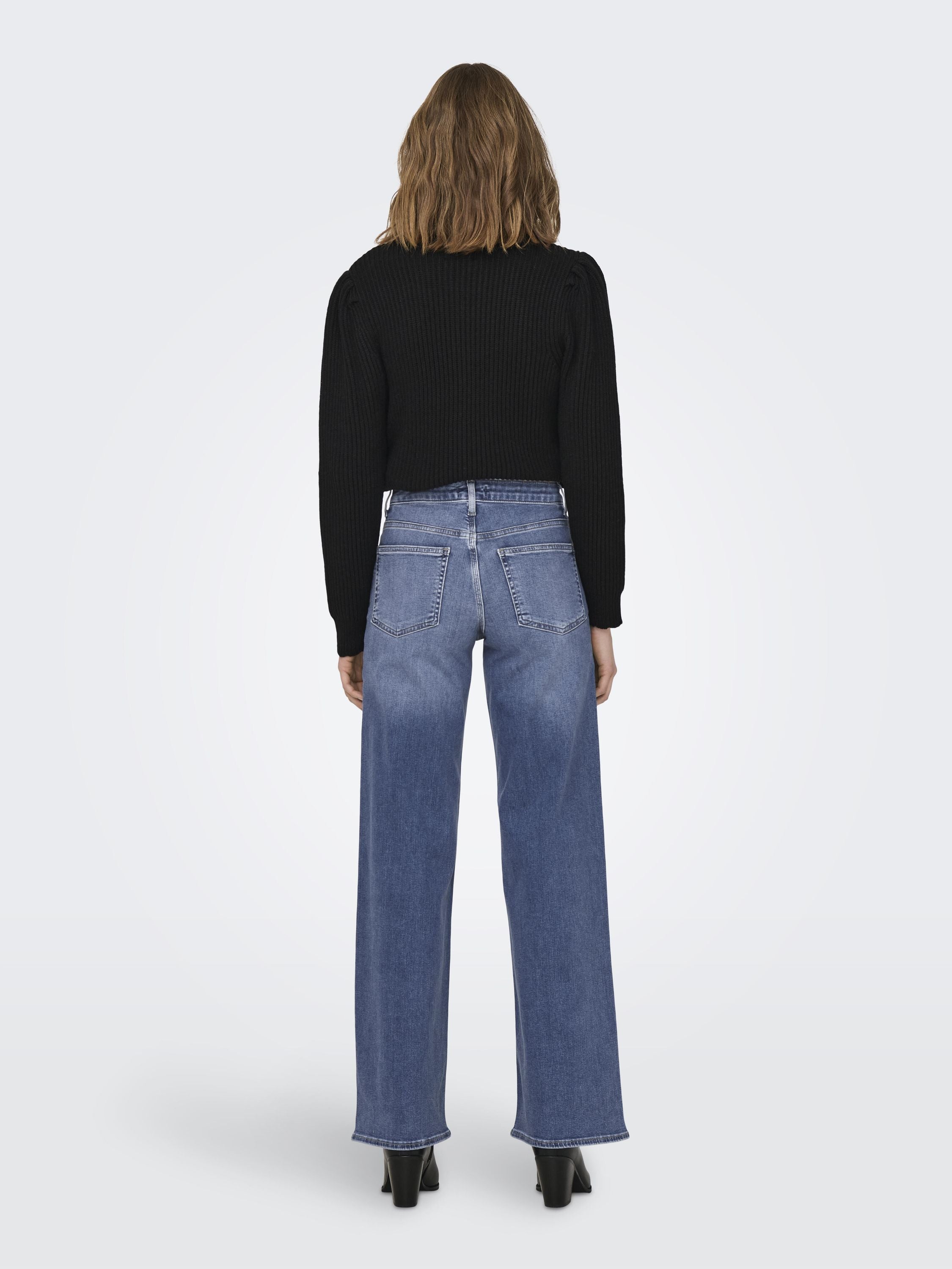 Jeans MADISON Wide Leg - Medium Blue Denim - Blau