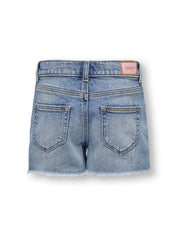 Jeans Shorts - Light Blue Denim - Blau