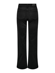 Jeans Wide Leg - Washed Black - Schwarz