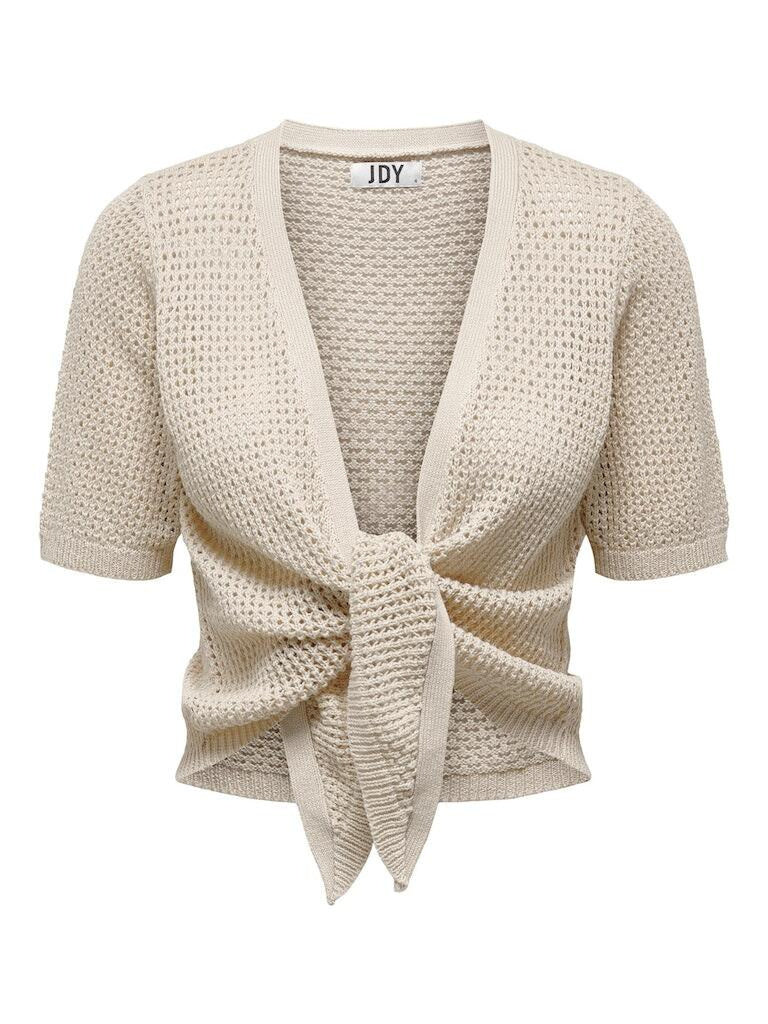 Kurze Strickjacke - Sandshell - Beige | Creme