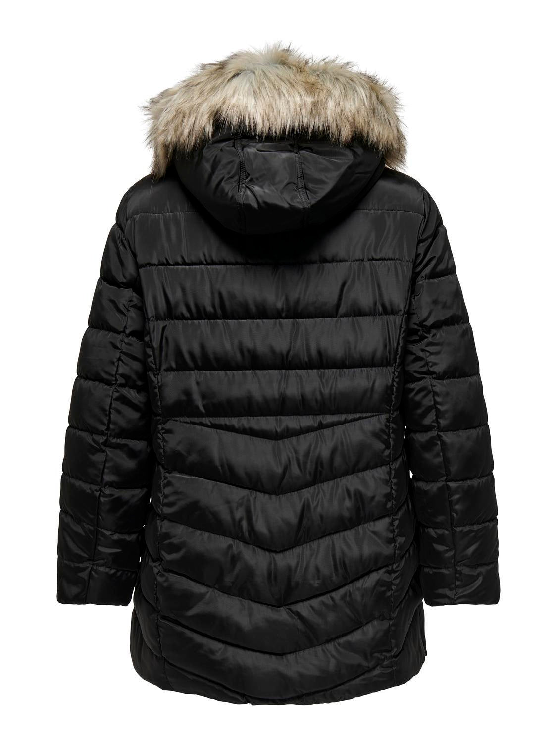 Gesteppte Winterjacke - Black/NATURE FUR - Schwarz