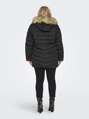 Gesteppte Winterjacke - Black/NATURE FUR - Schwarz