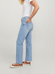 Jeans Straight Fit - Medium Blue Denim - Blau