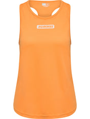 Funktionstanktop mit Logoprint - 3237-BLAZING ORANGE - Orange