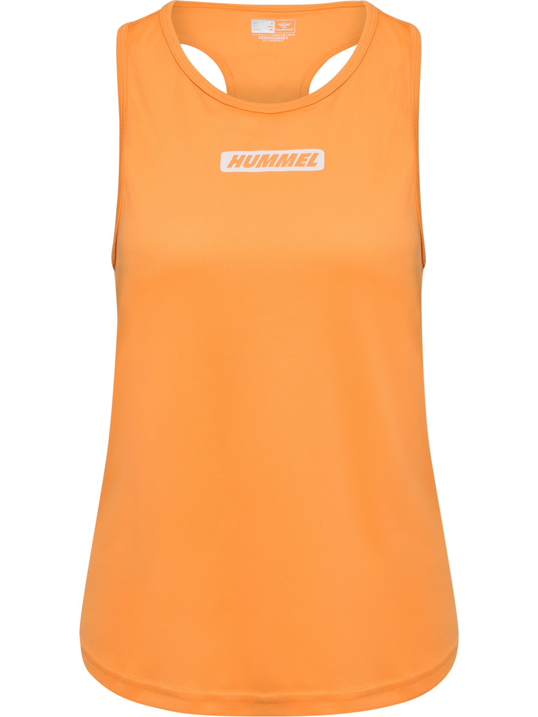 Funktionstanktop mit Logoprint - 3237-BLAZING ORANGE - Orange