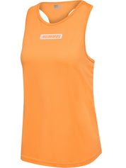 Funktionstanktop mit Logoprint - 3237-BLAZING ORANGE - Orange