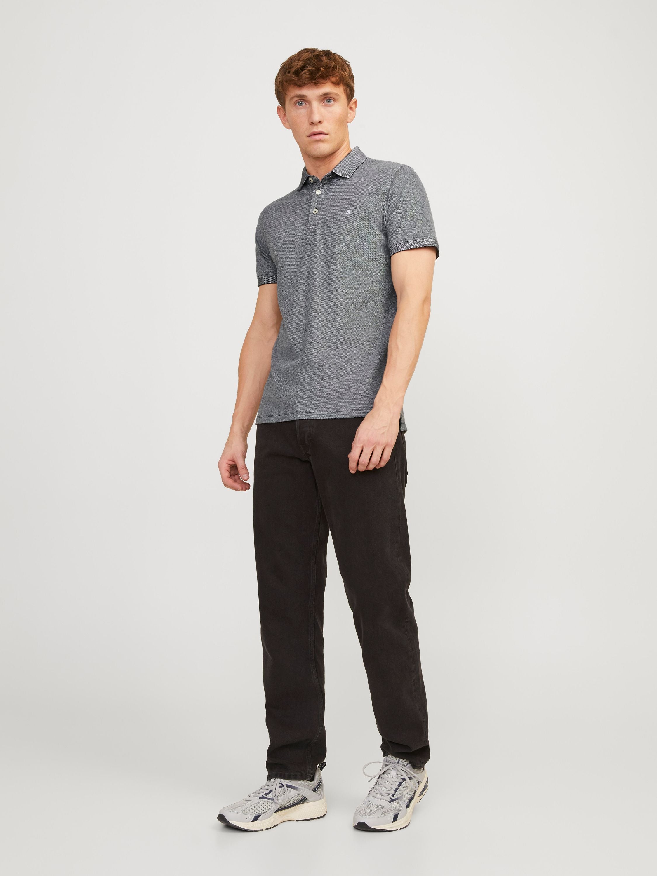 Poloshirt aus Baumwolle - Anthracite/Classic - Grau