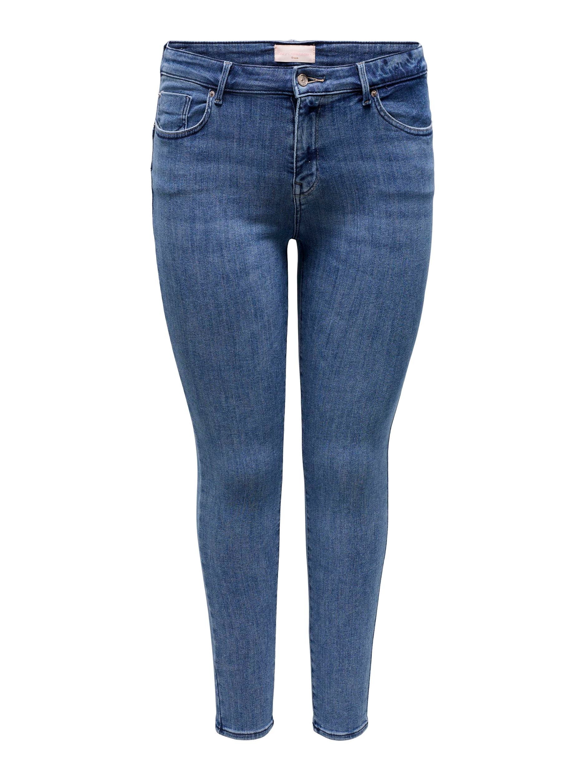 Jeans Hose - Dark Medium Blue Denim - Blau