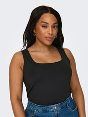 Top Regular Fit - Black - Schwarz