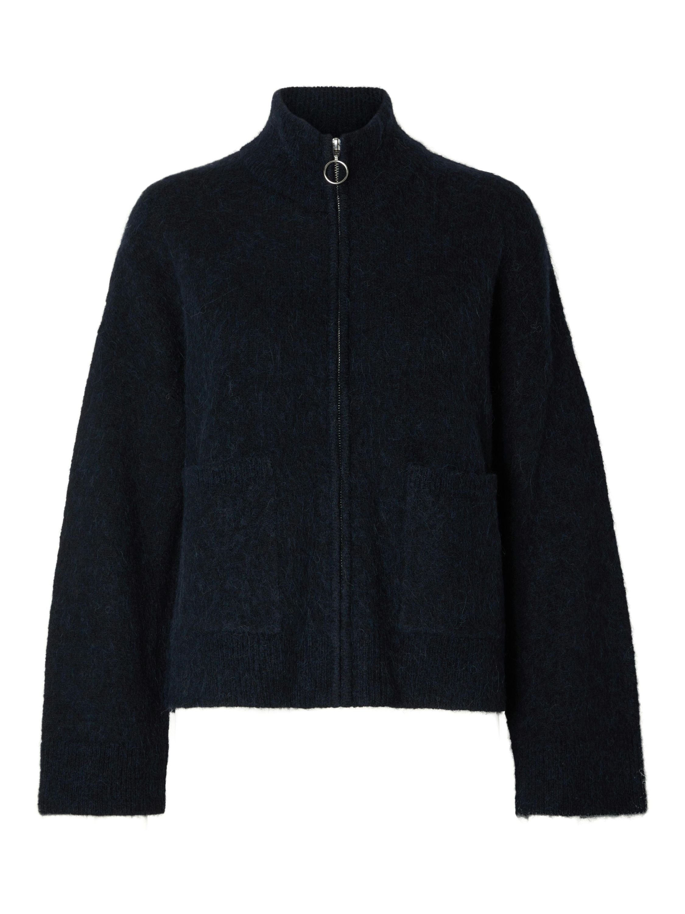 Strickjacke aus Wollmix - Dark Sapphire/MELANGE - Blau