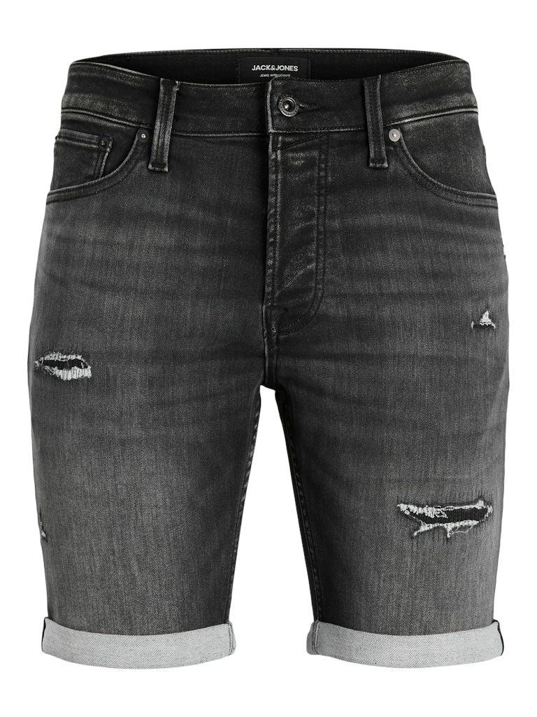 Jeansshorts Regular Fit - Black Denim - Schwarz