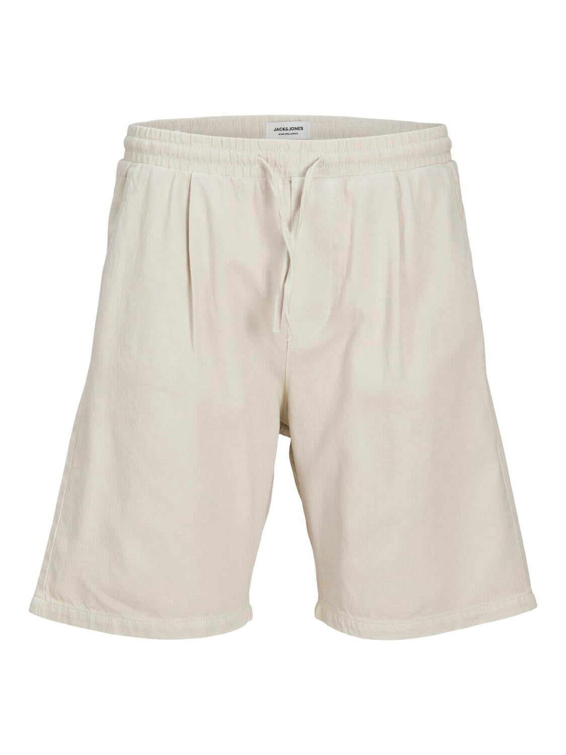 Joggershorts aus Baumwolle - Ecru - Creme