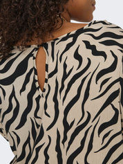 T-Shirt aus Viskose - Trench Coat/WILD ANIMAL - Braun