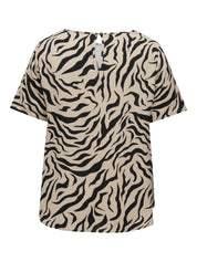 T-Shirt aus Viskose - Trench Coat/WILD ANIMAL - Braun