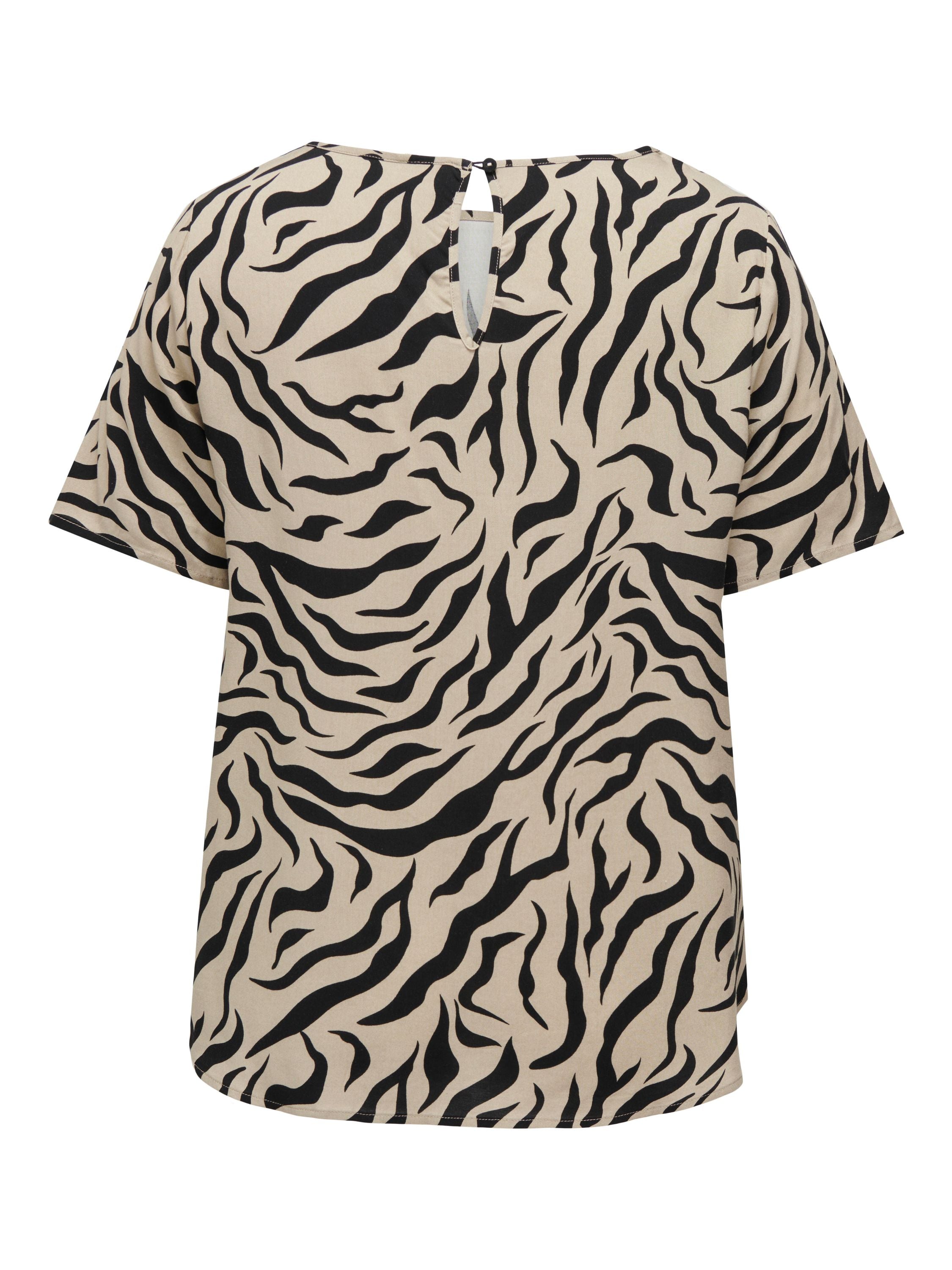 T-Shirt aus Viskose - Trench Coat/WILD ANIMAL - Braun