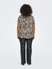 T-Shirt aus Viskose - Trench Coat/WILD ANIMAL - Braun