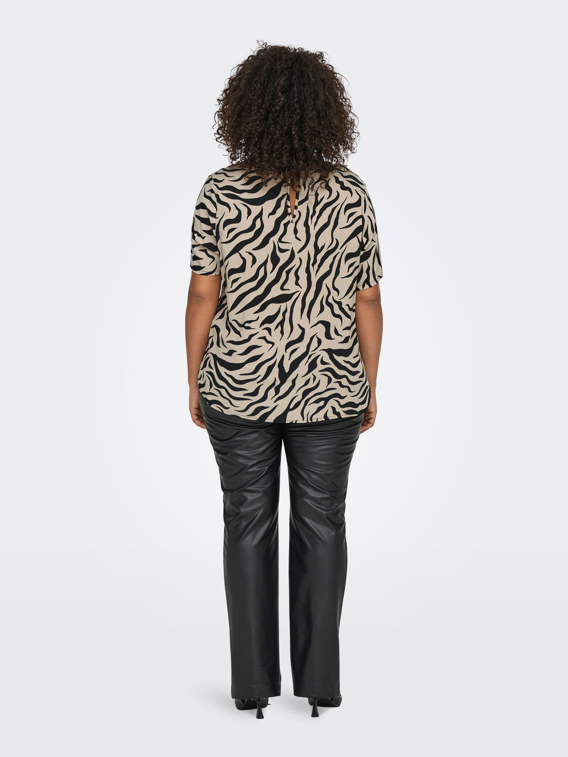 T-Shirt aus Viskose - Trench Coat/WILD ANIMAL - Braun